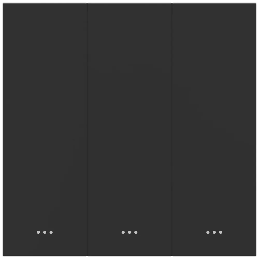 Akubela 3 Gang Smart Key Switch — Black thumbnail