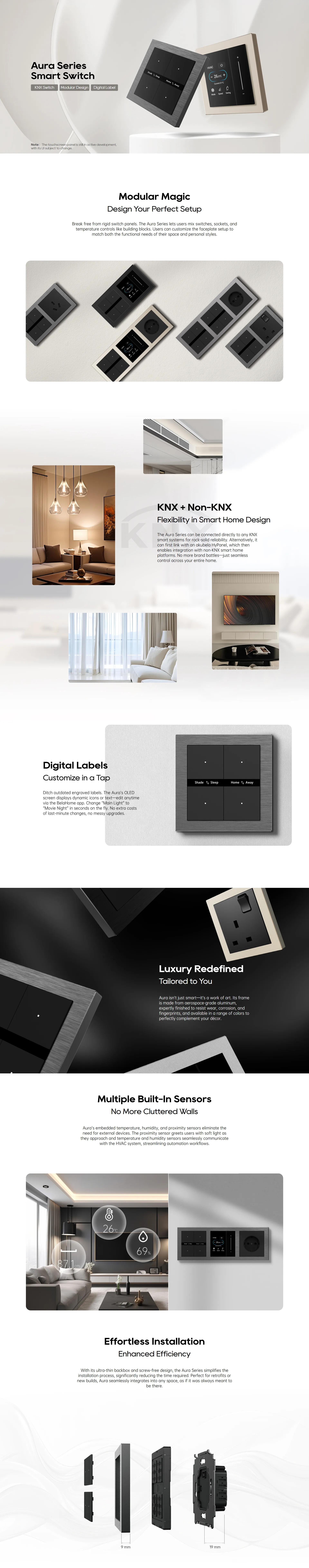 Akubela Aura Series : Smart Switch feature