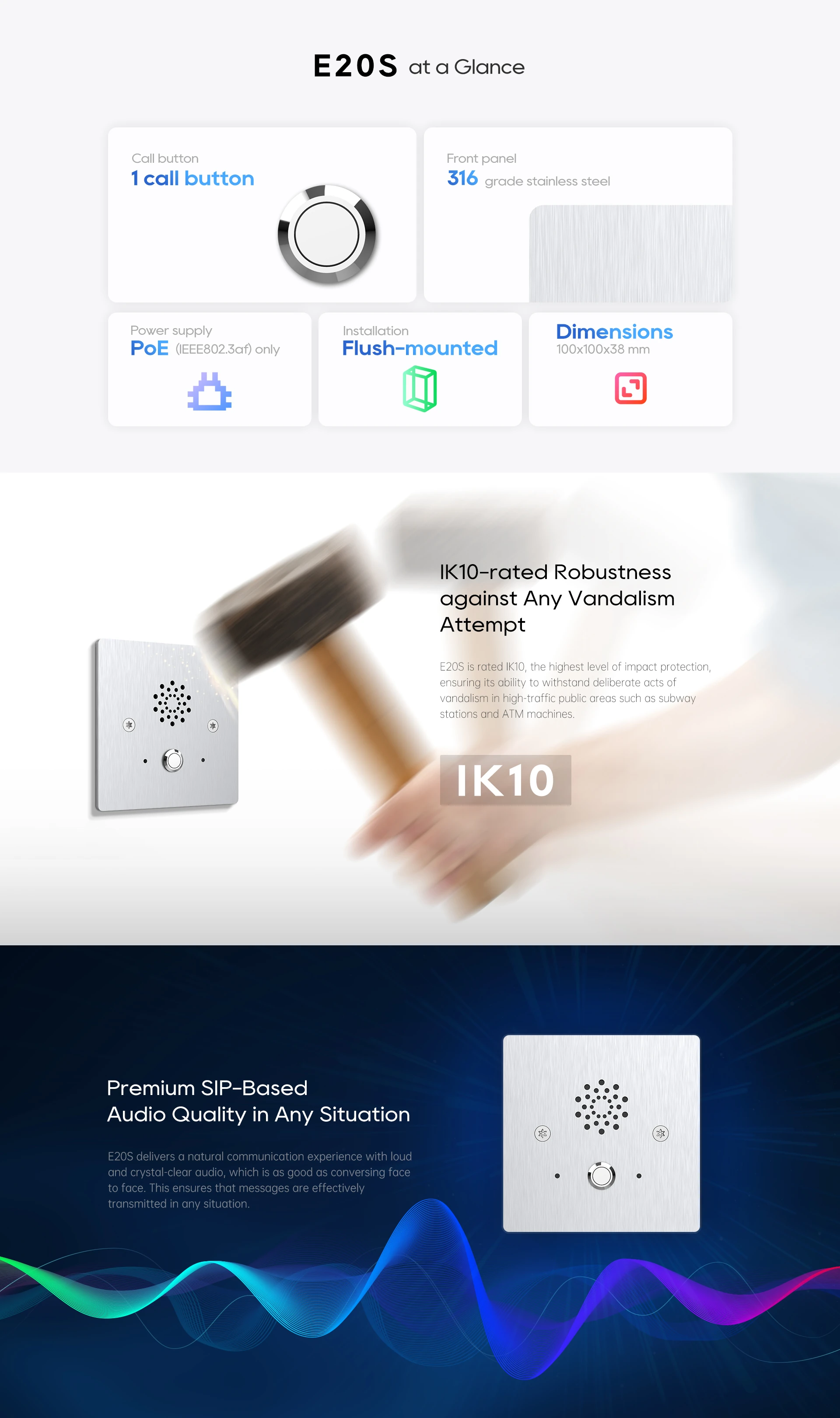 Akuvox E20S features