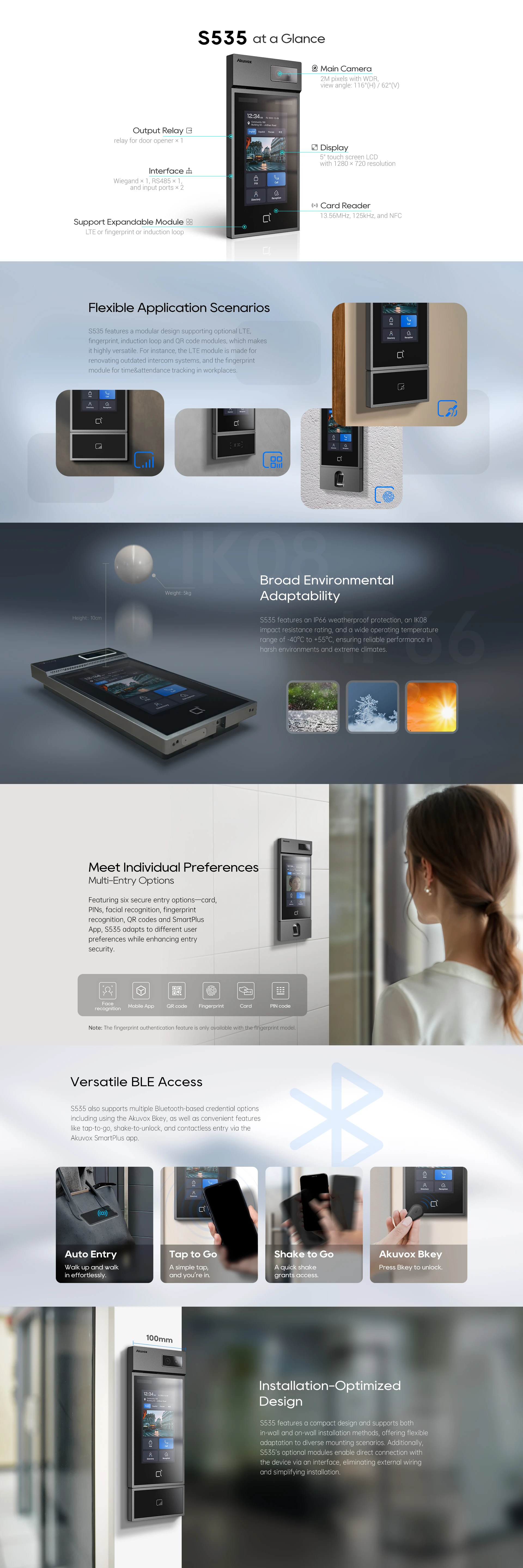 Akuvox S535 features
