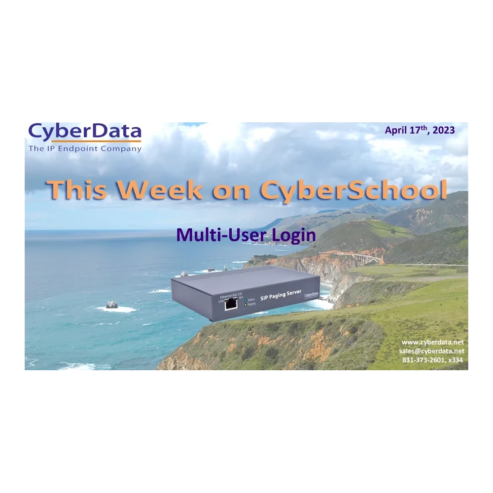 CyberData SIP Paging Server with Bell Scheduler thumbnail 3