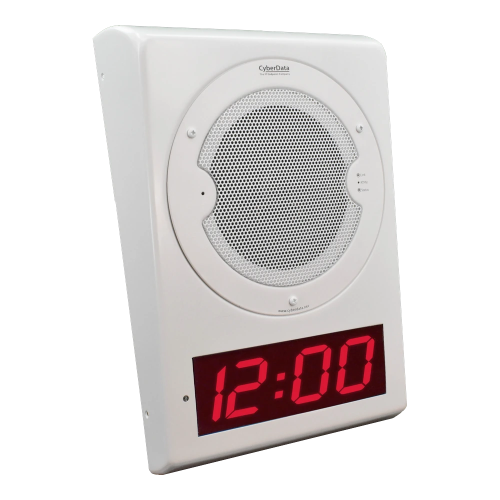 CyberData Wall Mount Clock Kit - RAL 9003 thumbnail 2