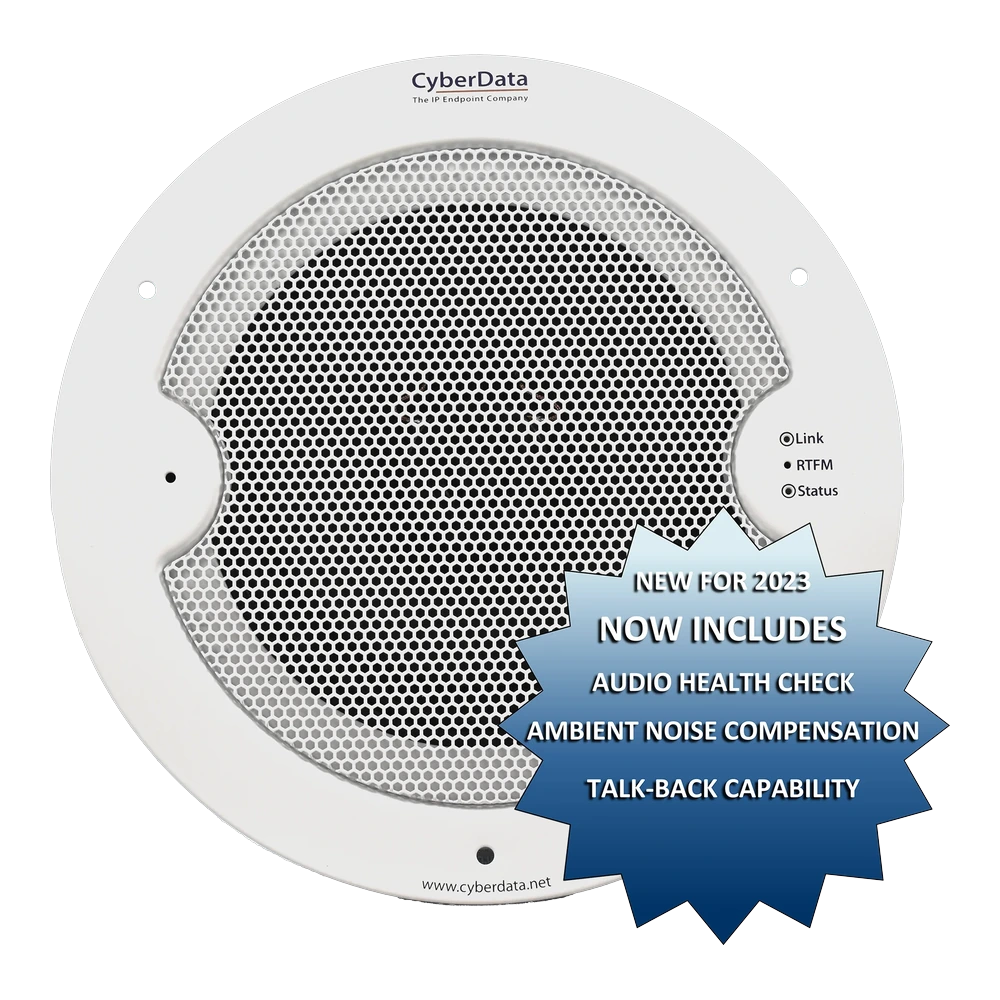 CyberData SIP Speaker w/Talk-back - RAL 9003 Signal White thumbnail 2