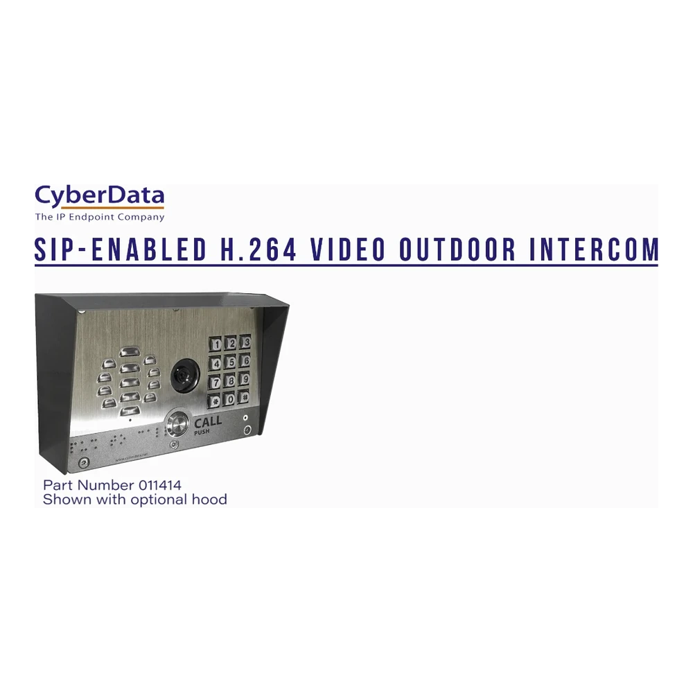 CyberData SIP h.264 Video Outdoor Intercom with Keypad thumbnail 3