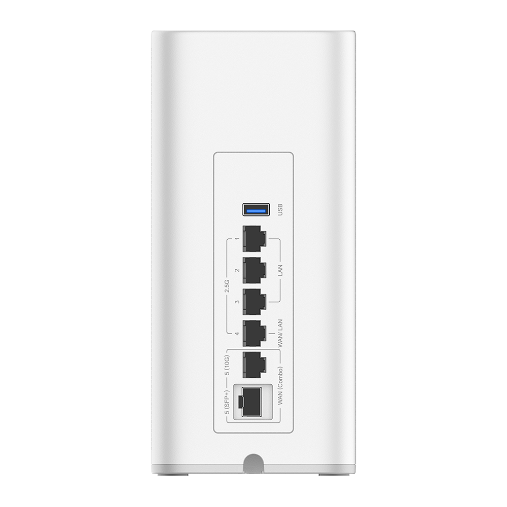 Grandstream GWN7072 Wi-Fi 7 Router rear ports thumbnail