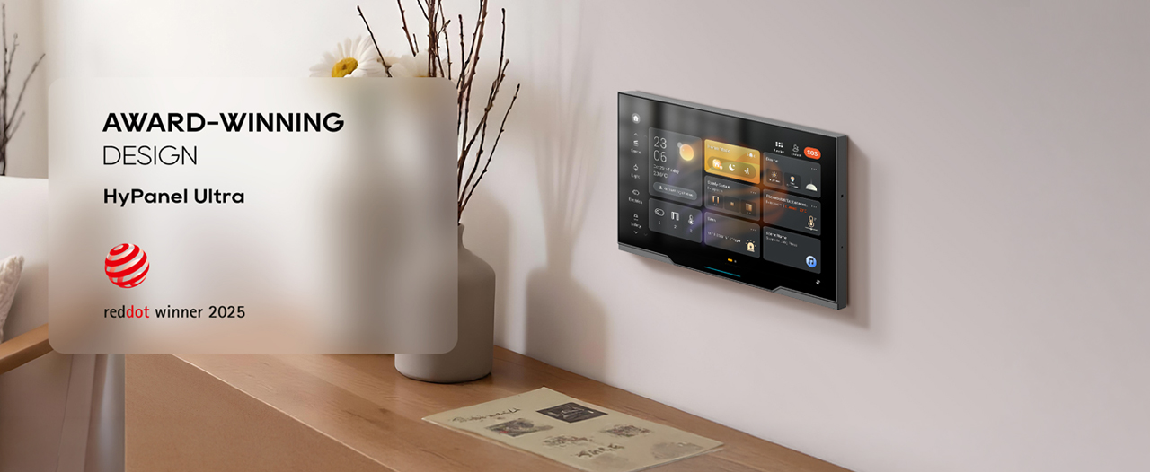 Akubela HyPanel Ultra with KNX and Zigbee 3.0 smart home control