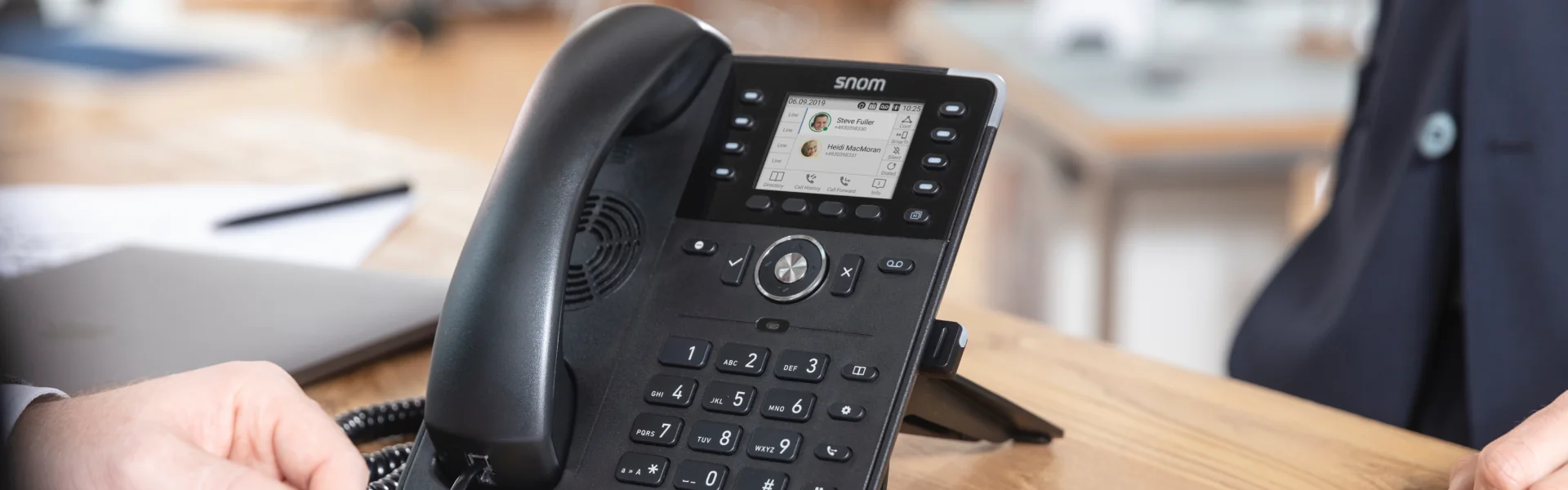 Snom D735 IP Desk Phone Banner