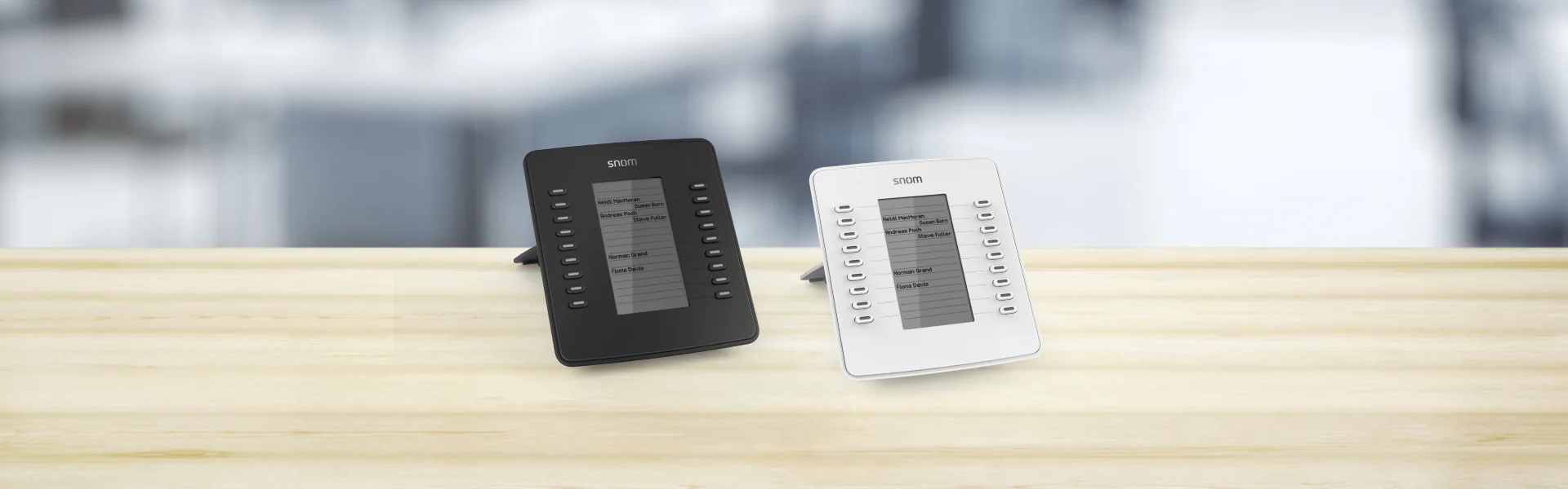 Snom D7 (White) Expansion Module Banner