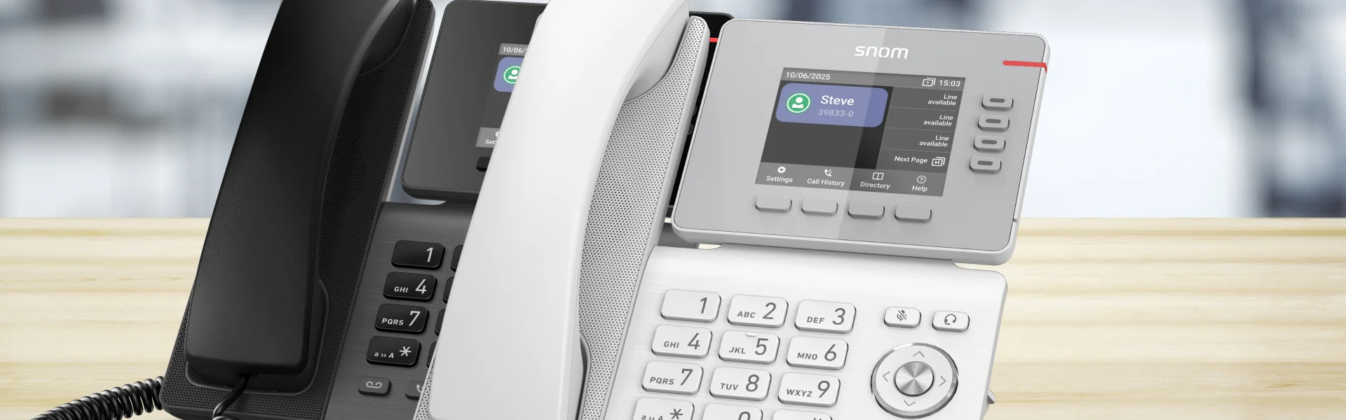 Snom D810W (White) IP Desk Phone Banner