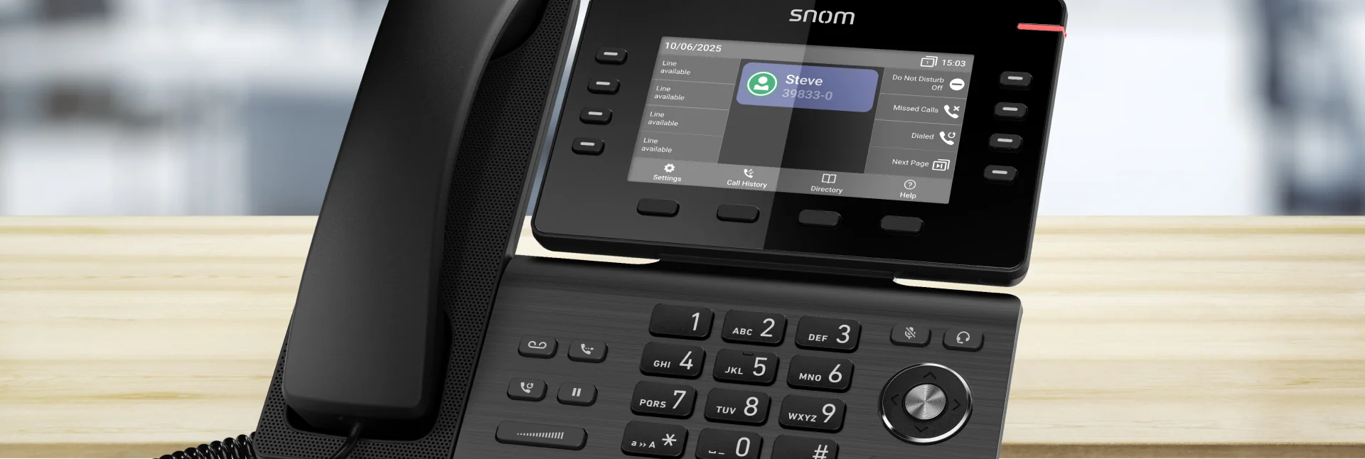 Snom D812 IP Desk Phone Banner