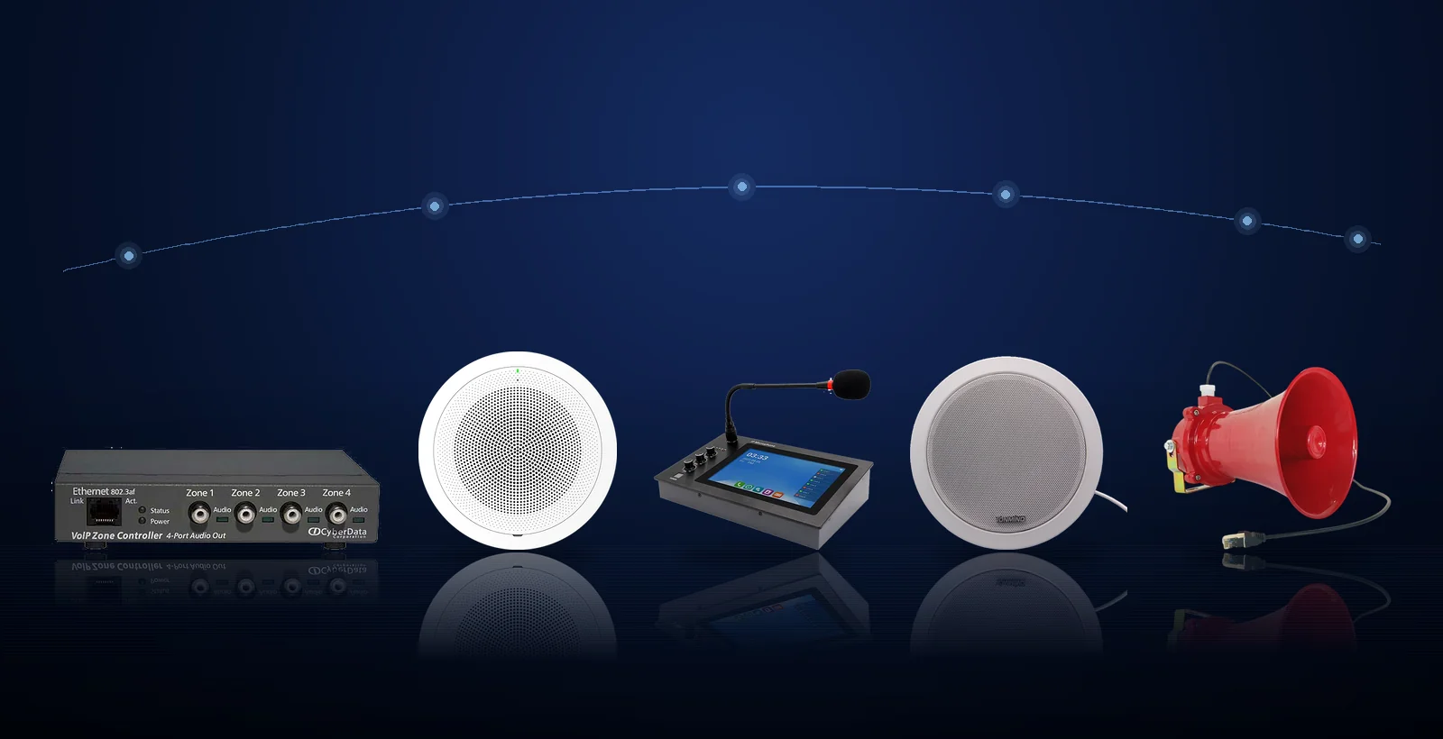 IP paging speakers and mass notification across a school campus