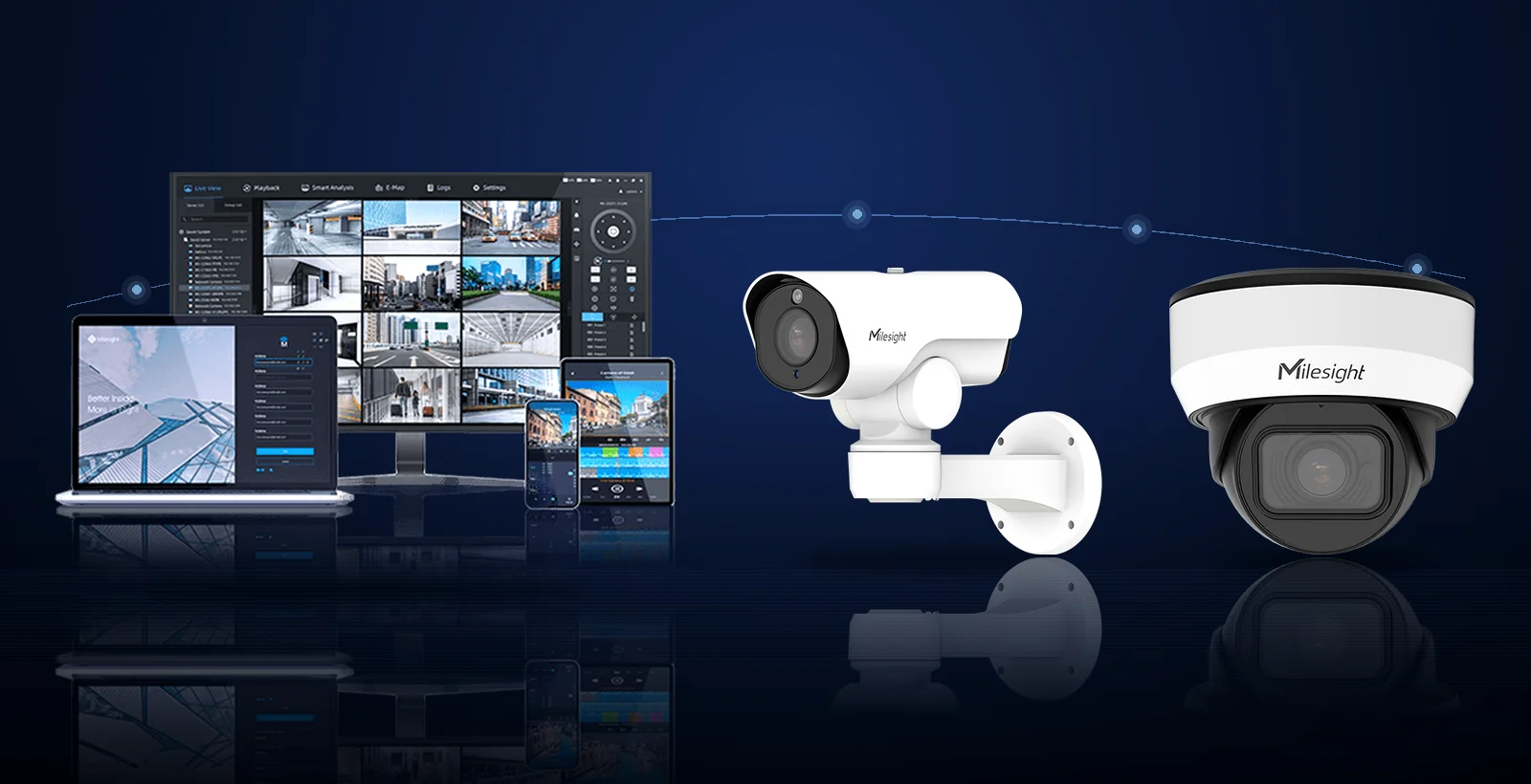 AI network cameras and video management for enterprise security