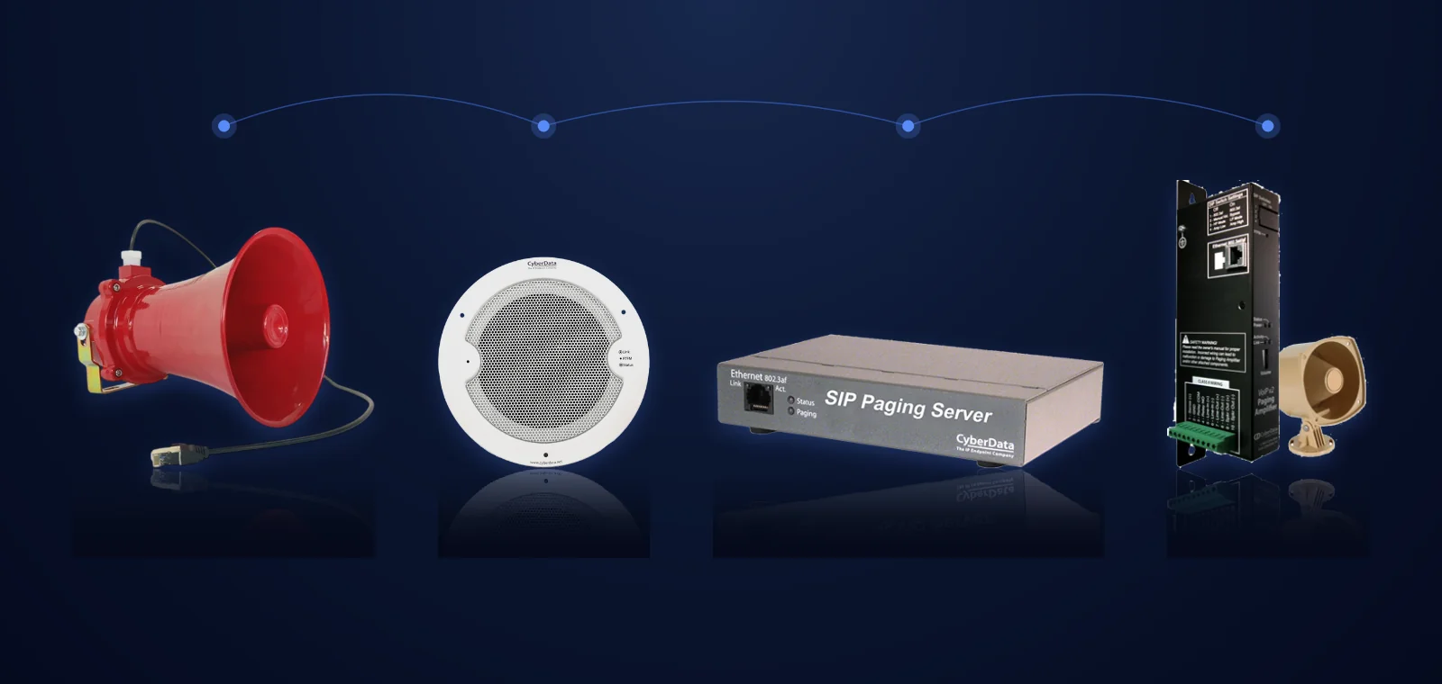 Hospital IP paging and emergency notification speakers