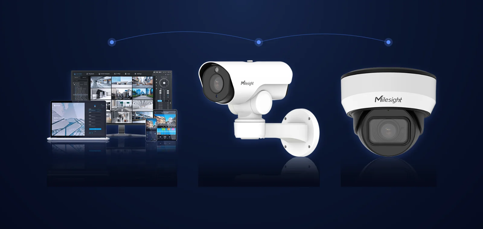 Community surveillance cameras monitoring a residential compound