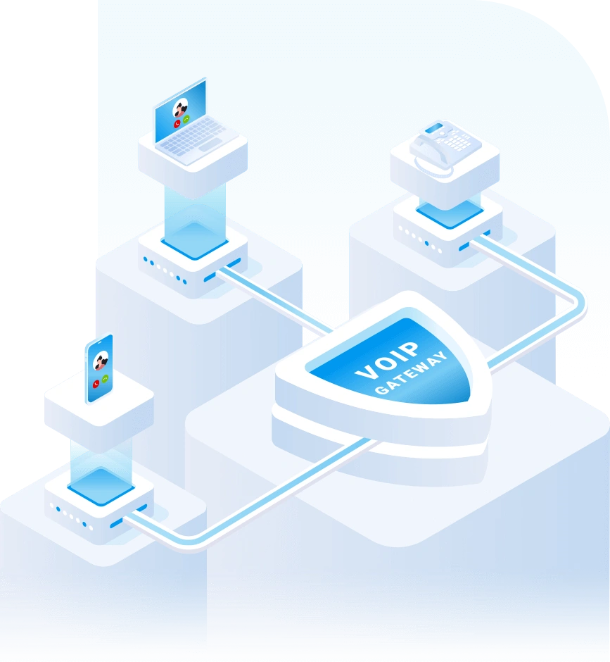 How a Yeastar VoIP gateway bridges PSTN, digital landlines and cellular with IP networks